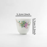 Shaode porcelain selected Jingdezhen pastel hand painted Wisteria flower Single cup master cup