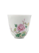 Little porcelain selected Jingdezhen hand-painted pastel peony master cup single cup