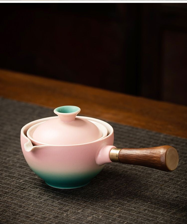 Gradient Ceramic Travel Tea Set