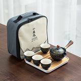 Gradient Ceramic Travel Tea Set