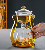 GLASS TEA SET MAGNETIC CRYSTAL GLASS TEAPOT SUIT